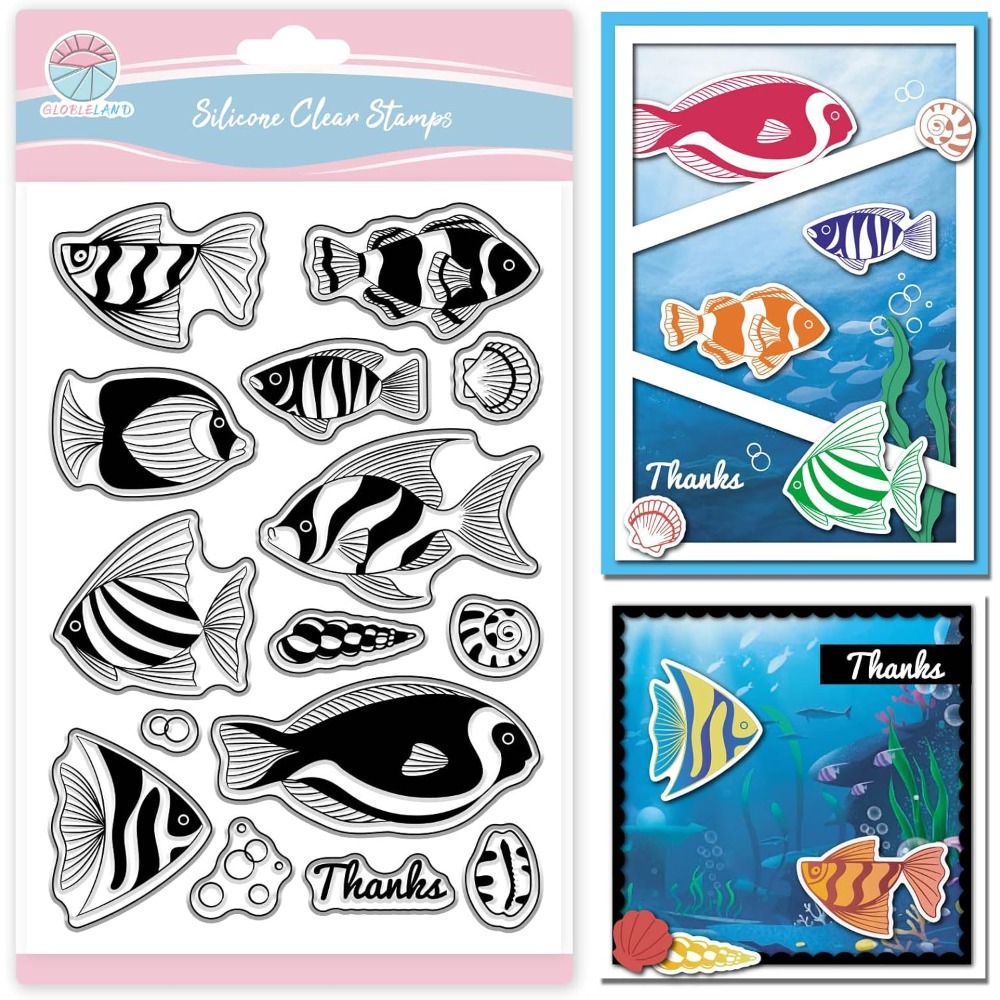 Clear Silicone Stamps For Card Making - 여름 바다 해마 스크랩북 용 클리어