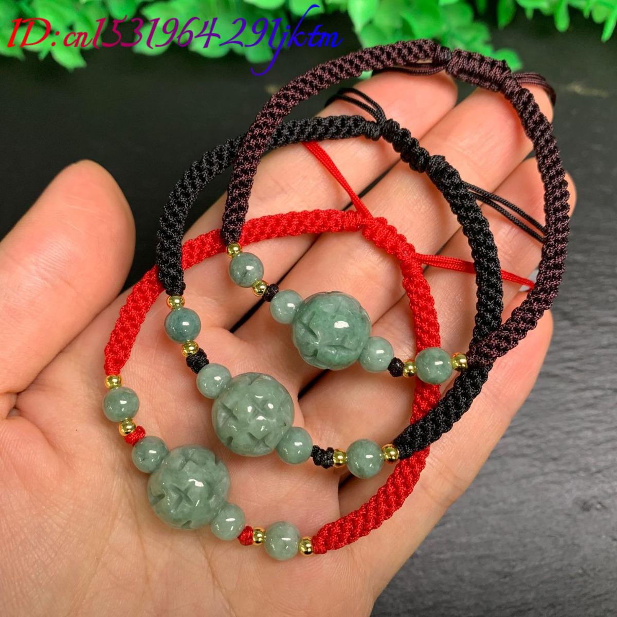 미얀마 경옥 조각 비드 팔찌 천연 버마 옥 진짜 보석  - Beading 리뷰 및 가격