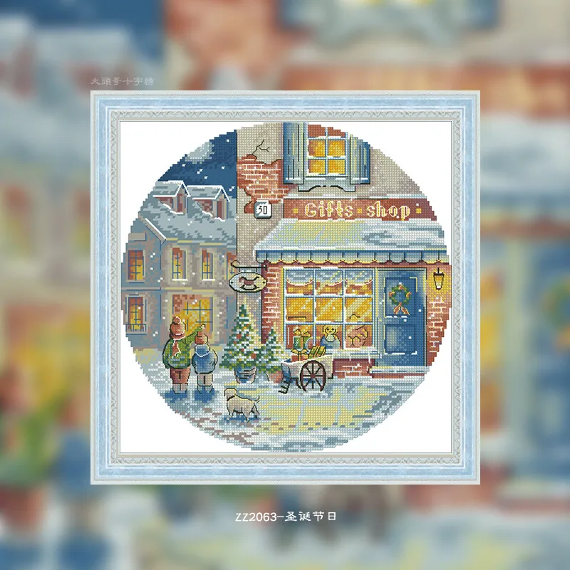 [CC2245 - 크리스마스, 대부분의 바늘 포함] 초 - Cross Stitch Stamped Kits Beginners 리뷰 및 가격
