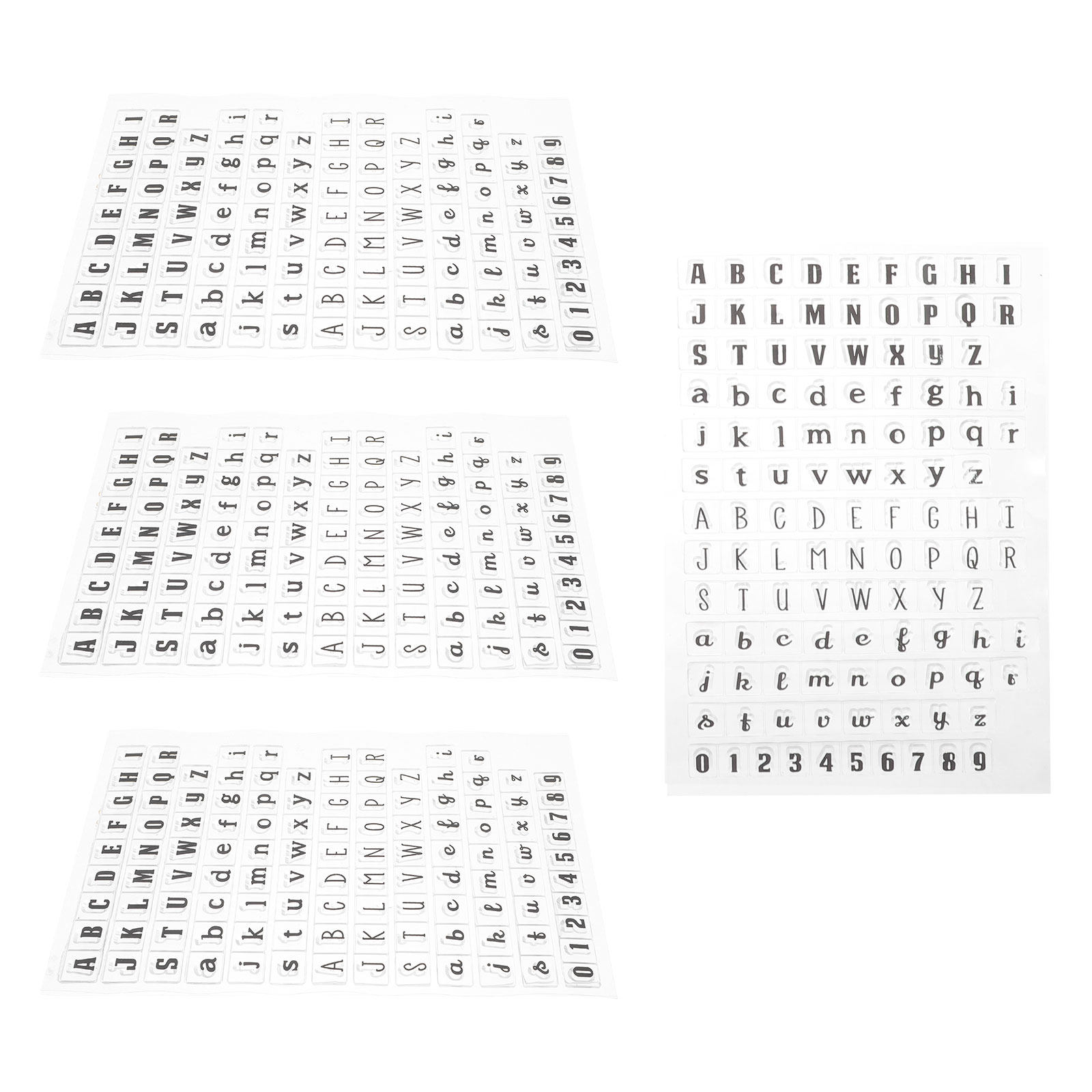 4개 세트 투명 실리콘 알파벳 스탬프, 부드러운 고무  - Clear Silicone Stamps For Card Making 리뷰 및 가격
