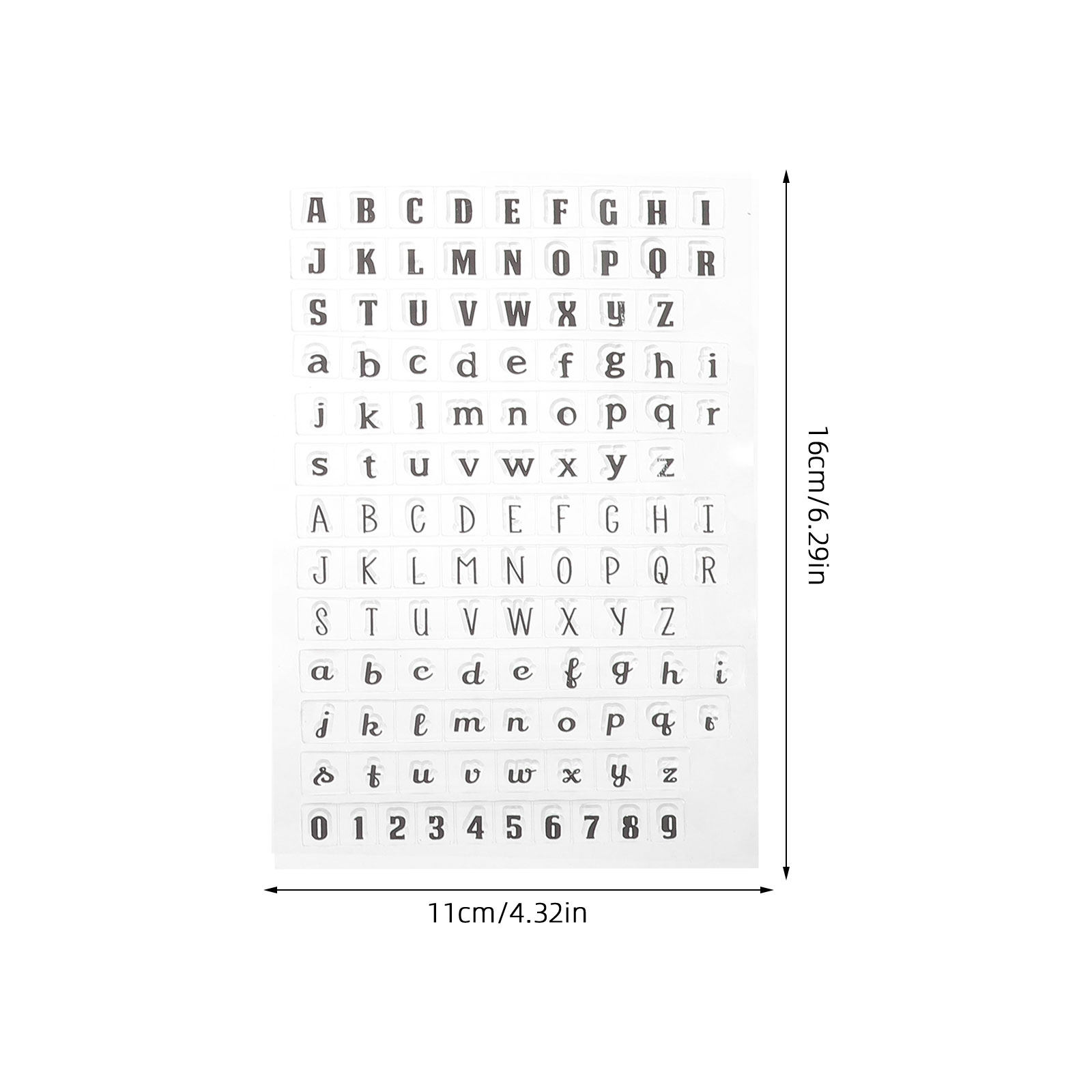 4개 세트 투명 실리콘 알파벳 스탬프, 부드러운 고무  - Clear Silicone Stamps For Card Making 리뷰 및 가격