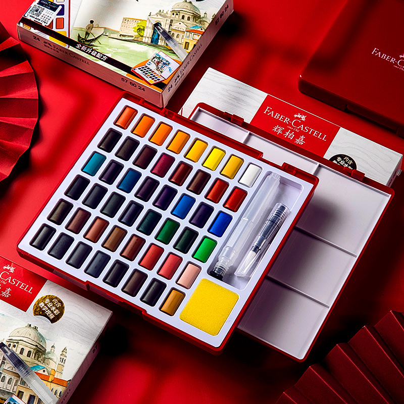 단색 수채화 페인트 세트, 아큐아렐라스 과슈물감 미술  - Watercolor Paint Set Solid Pigment 리뷰 및 가격