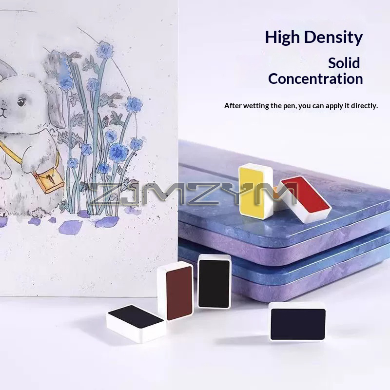 수채 물감 세트, 전문가용 수채 물감, 미술용 안료,  - Watercolor Paint Set Solid Pigment 리뷰 및 가격